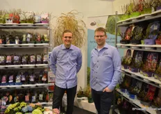 Dave van der Heiden and Danny de Bruin with De Jong, a tree nursery specialized in hydrangea varieties. A new Miscanthus variety has recently been added to the assortement which absorbs a lot of CO2.